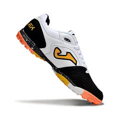 Joma Top Flex Turf TF White Black and Orange Football Boot
