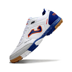 Joma Top Flex White Blue and Orange Turf TF Football Boot