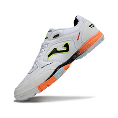 Joma Top Flex White Orange and Gray Turf TF Football Boot