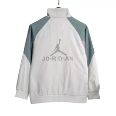 Jordan Green and White Windbreaker Jacket