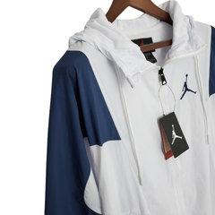 Jordan White Blue Windbreaker Jacket