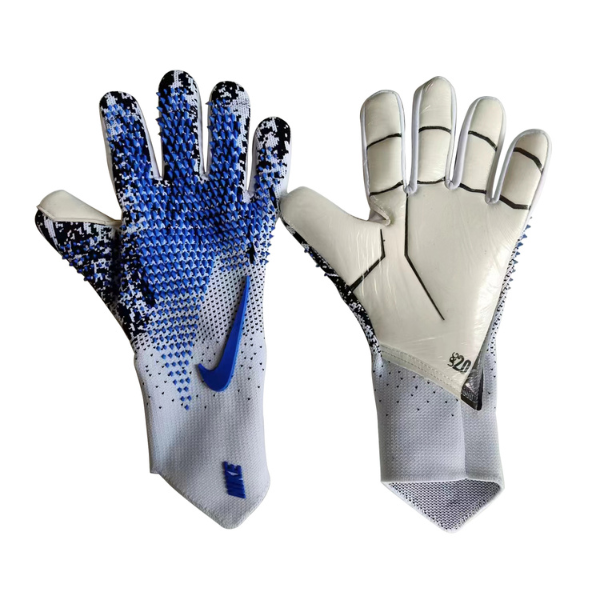 Luva de Goleiro Nike HyperTouch Elite Cinza. Preta e Azul - VENI Futebol