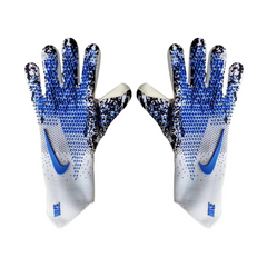 Luva de Goleiro Nike HyperTouch Elite Cinza. Preta e Azul - VENI Futebol