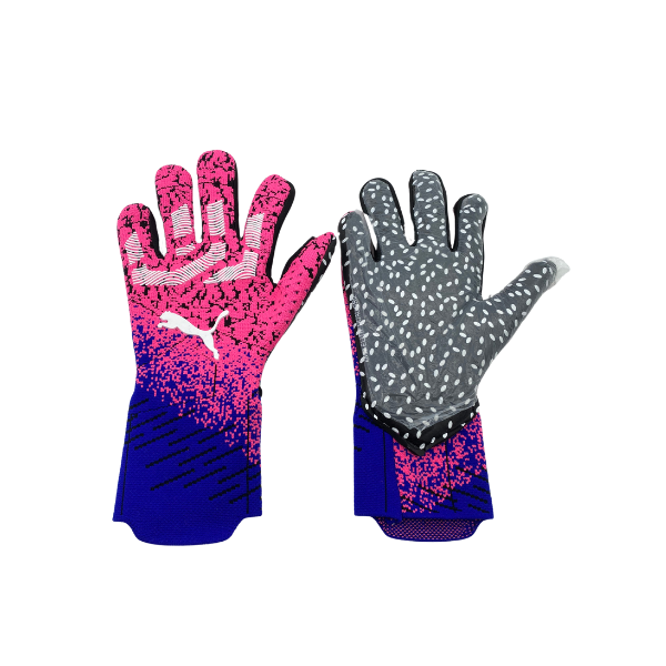 Luva de Goleiro Puma Future Z Rosa e Azul - VENI Futebol