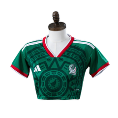 Mexico Adidas 2026 Home Women's Baby Tee Version Football T-Shirt