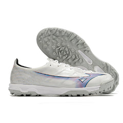 Mizuno Alpha White and Gray Turf TF Football Boot