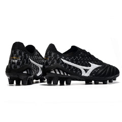 Mizuno Morelia Neo III Elite Black Gray and White Firm Ground FG Football Boot