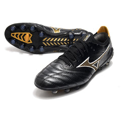 Mizuno Morelia Neo III Elite Black and Gold Firm Ground FG Football Boot