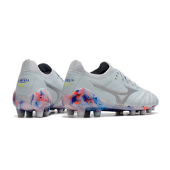 Mizuno Morelia Neo III Elite White Blue and Red Firm Ground FG Football Boot