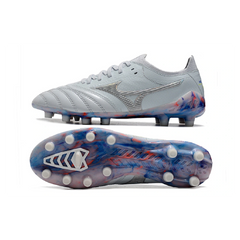 Mizuno Morelia Neo III Elite White Blue and Red Firm Ground FG Football Boot