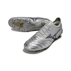 Mizuno Morelia Neo IV Elite Silver Firm Ground FG Football Boot