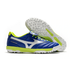 Mizuno Morelia Sala Classic Blue White and Green Turf TF Football Boot