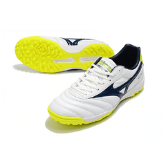 Mizuno Morelia Sala Classic White Green and Blue Turf TF Football Boot