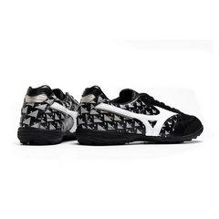 Mizuno Morelia Sala Turf TF Black White and Gray Football Boot