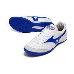 Mizuno Morelia Sala White and Blue Turf TF Football Boot