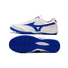 Mizuno Morelia Sala White and Blue Turf TF Football Boot