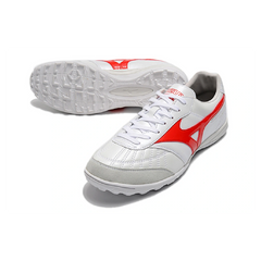 Mizuno Morelia Sala White and Red Turf TF Football Boot