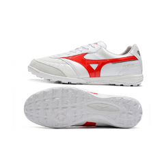 Mizuno Morelia Sala White and Red Turf TF Football Boot