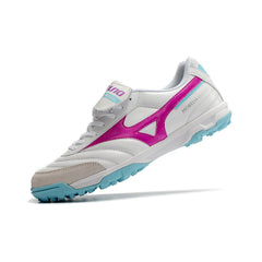 Mizuno Morelia TF White Pink and Blue Turf TF Football Boot