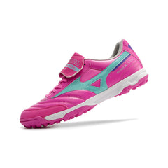 Mizuno Morelia Turf TF Pink and Light Blue Football Boot