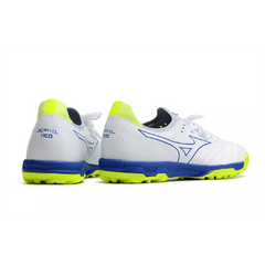 Mizuno Neo Sala Turf TF White Yellow and Blue Football Boot
