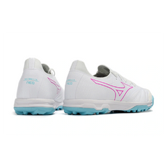 Mizuno Neo Sala White and Light Blue Turf TF Football Boot