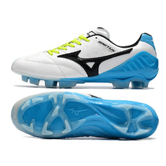 Mizuno Wave Ignitus 4 White and Blue Firm Ground FG Football Boot