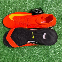 Nike Mercurial Superfly 10 Academy Orange and Yellow Indoor IC Football Boot Size 40 Eur