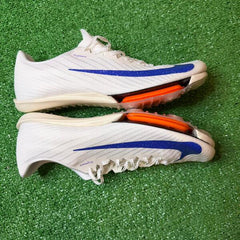 Nike Air MaxFly 2 White and Blue Running Spikes Shoes Size 45 Eur