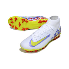 Nike Air Zoom Mercurial Superfly 10 Academy White Purple and Red Artificial Ground AG Football Boot