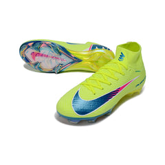 Nike Air Zoom Mercurial Superfly 10 Elite Yellow and Blue Firm Ground FG Football Boot