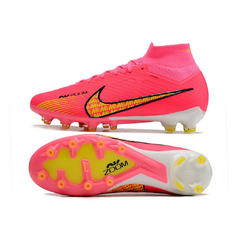 Nike Air Zoom Mercurial Superfly 9 Elite Pink and Yellow Artificial Ground AG Football Boot
