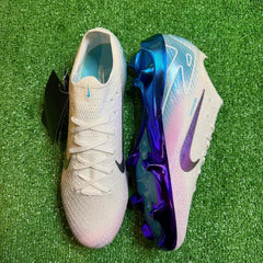 Nike Air Zoom Mercurial Vapor 16 Elite White, Pink and Blue Firm Ground FG Football Boot Size 43 Eur