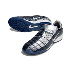 Nike Air Zoom Total 90 III Navy Blue and Gray Turf TF Football Boot