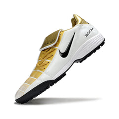 Nike Air Zoom Total 90 III White and Gold Turf TF Football Boot