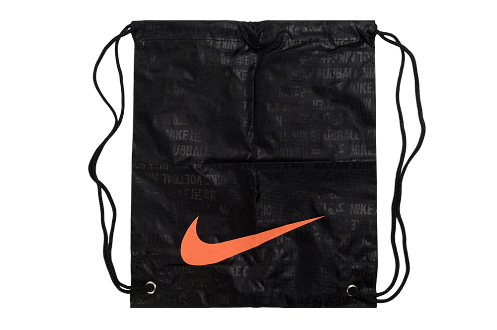 Nike Black and Orange Boot Bag