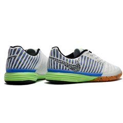 Nike Lunar Gato II IC White Blue and Green Futsal IC Football Boot