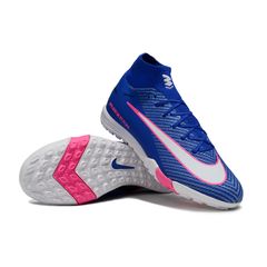Nike Mercurial Superfly 10 Elite Blue, Pink and White Turf TF Kids Football Boot