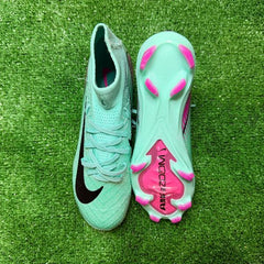 Nike Air Zoom Mercurial Superfly 10 Elite Light Blue and Pink Firm Ground FG Kids Football Boot Size 36 Eur