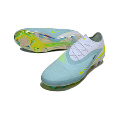 Nike Phantom 6 Elite White, Light Blue and Yellow Firm Ground FG Football Boot