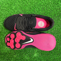 Nike Reactgato Black and Pink Indoor IC Football Boot Size 39 Eur
