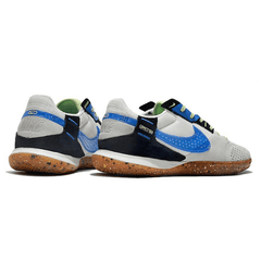 Chuteira Futsal Nike Streetgato IC Branco,Preto e Azul - VN Esportes