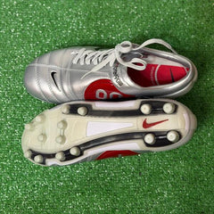 Nike Total 90 III Silver and Red Firm Ground FG Football Boot Size 41 Eur