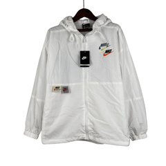 Nike White Windbreaker Jacket