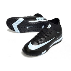Nike Zoom Mercurial Superfly 10 Elite Black and Light Blue Turf TF Kids Football Boot