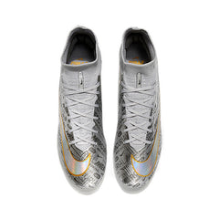 Nike Zoom Mercurial Superfly 9 Elite Silver Firm Ground FG Kids Football Boot