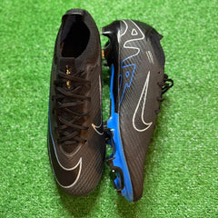 Nike Zoom Mercurial Vapor 15 Elite Black and Blue Firm Ground FG Football Boot Size 46 Eur