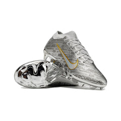 Nike Zoom Mercurial Vapor 15 Elite Silver Firm Ground FG Kids Football Boot