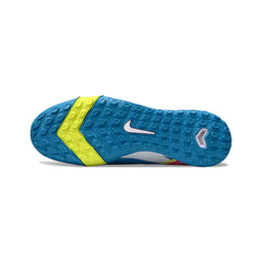 Nike Zoom Mercurial Vapor 16 Elite Kids Light Blue and Green Turf TF Football Boot