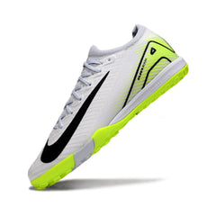 Nike Zoom Mercurial Vapor 16 Elite Kids White and Green Turf TF Football Boot
